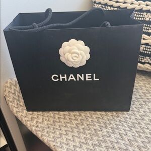 Chanel Black and White Gift Bag